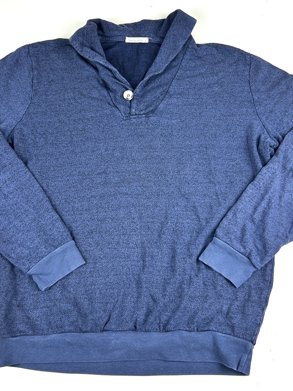 Marine Layer Sweatshirt Mens Large Blue Woodside Shawl Business Casual